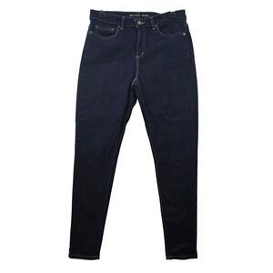 Michael Kors Womens Dark Wash Skinny Jeans Size 8 Made In Colombia
